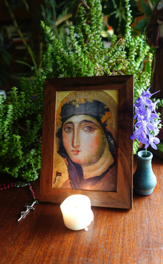 Oldest Icon of Mary in Rome Framed Postcard