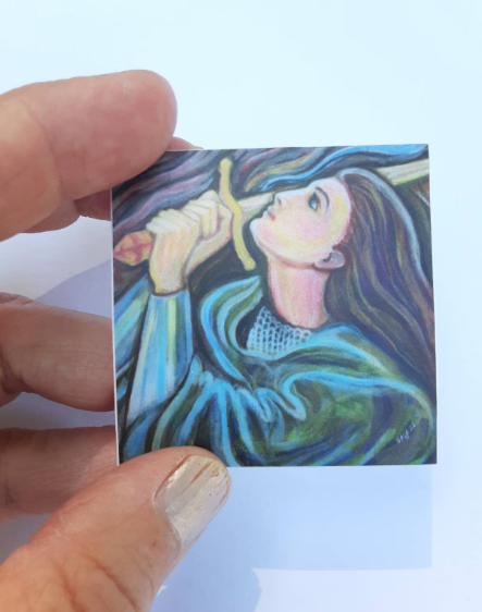 New! Joan of Arc Sticker – Sue Kouma Johnson –  High Quality Vinyl