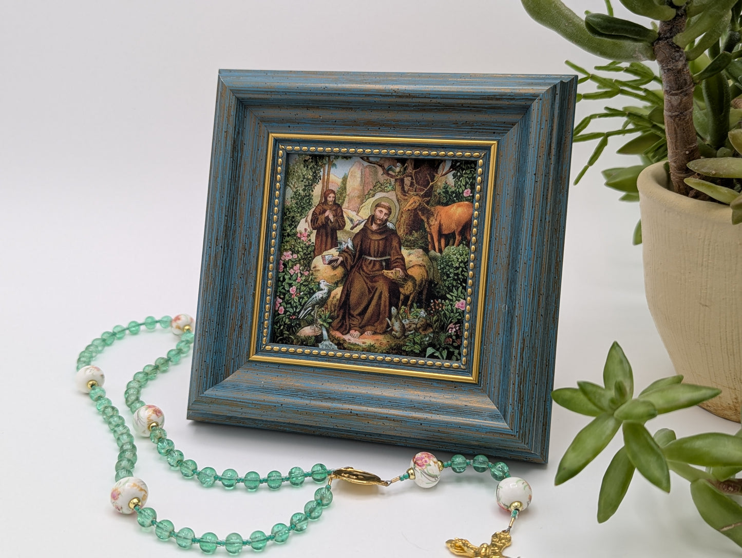 New! St. Francis – Miniature Frame – B. Kuhlen