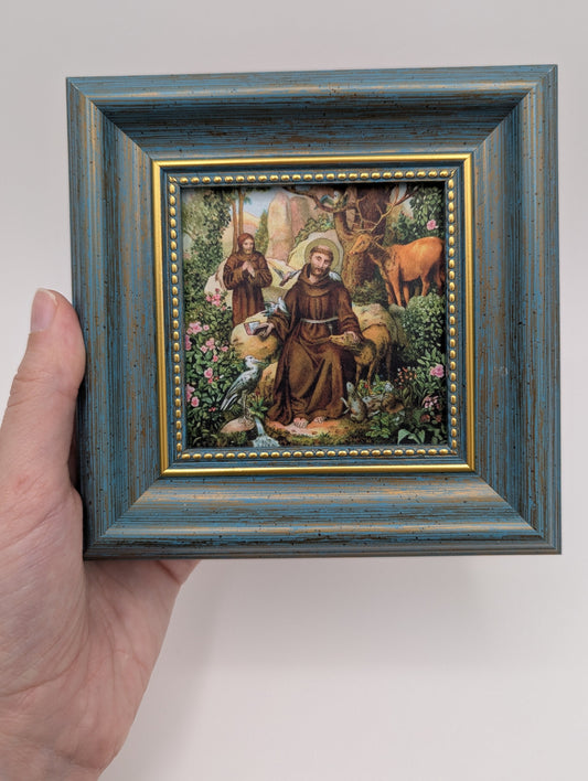New! St. Francis – Miniature Frame – B. Kuhlen