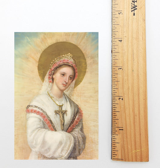 New! Our Lady of La Salette – with Her Words on World Sin – pack of 10/100/1000–Restored Card