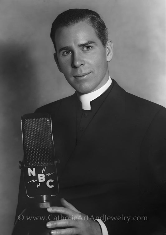 New! Ven. Fulton Sheen – Exclusive Restored Photo – Catholic Gift
