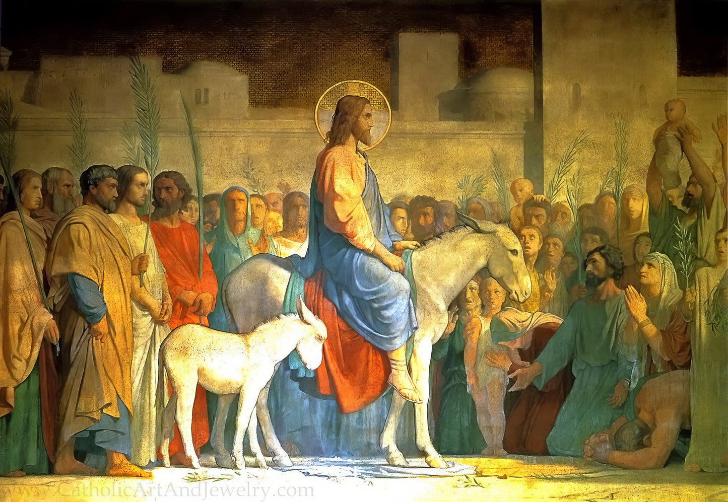 New! Christ's Entry into Jerusalem – Jean-Hippolyte Flandrin – Catholic Gift – Archival Quality
