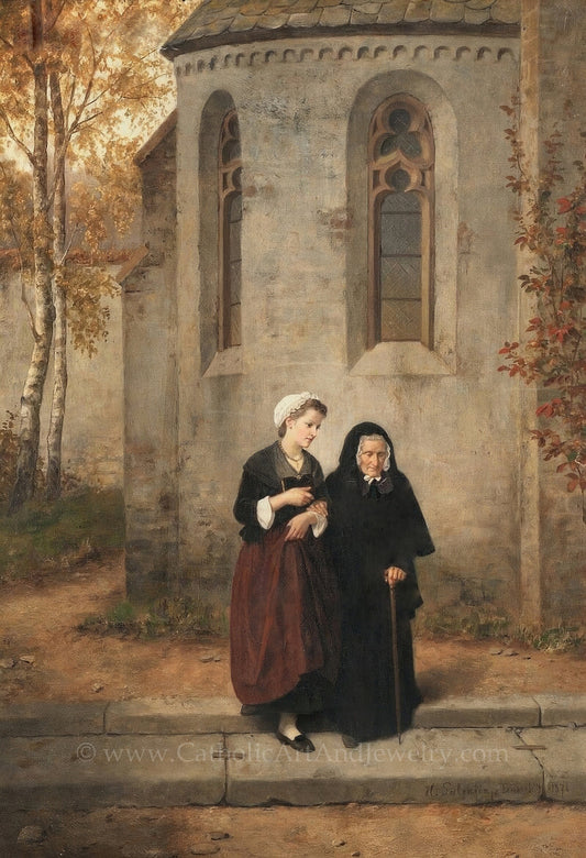 New! Daily Mass – Hubert Salentin – Catholic Art – Catholic Gift – Archival Quality