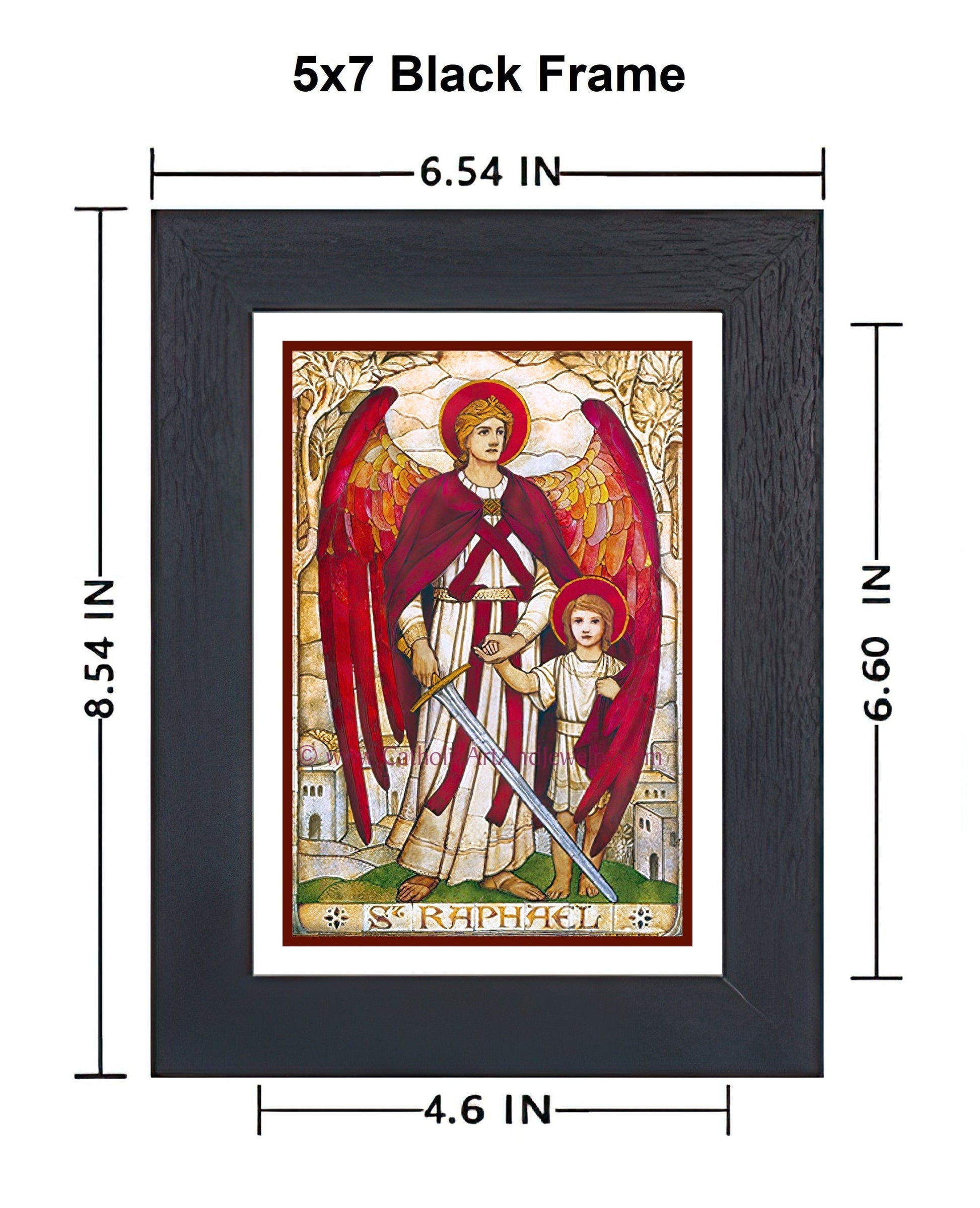 Raphael Angel Stained Glass Saint Raphael Prayer For Healing