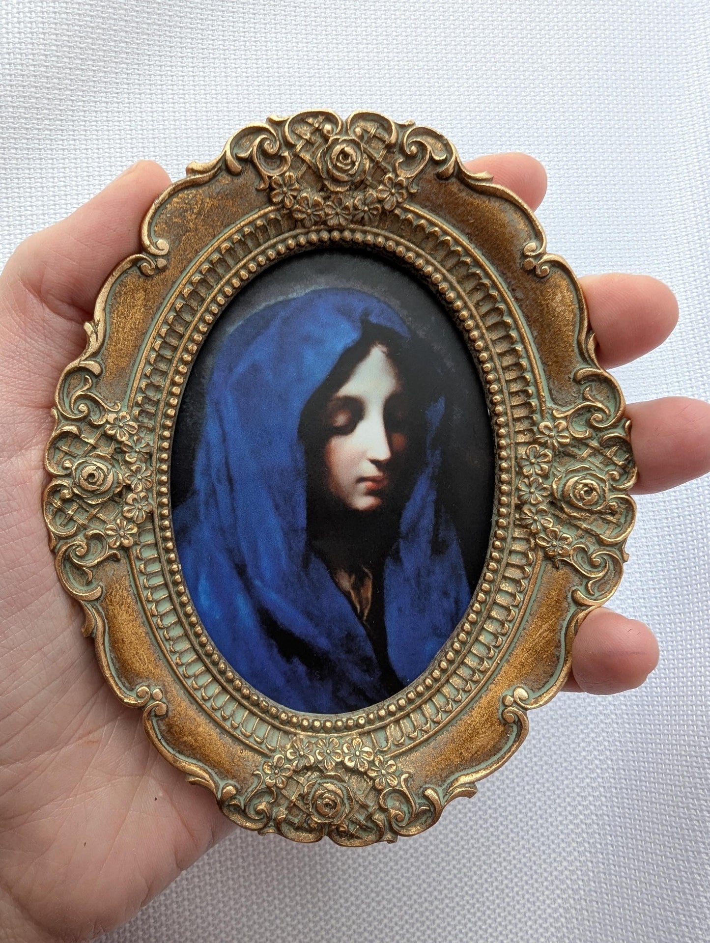 New! Blue Madonna - Miniature Frame – Carlo Dolci