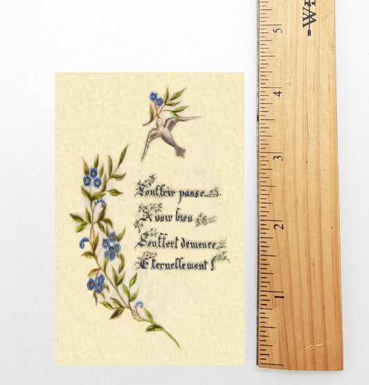 New! St Therese's Handmade Holy Card #2 –To Suffer Well Lasts Eternally – pack of 10/100/1000