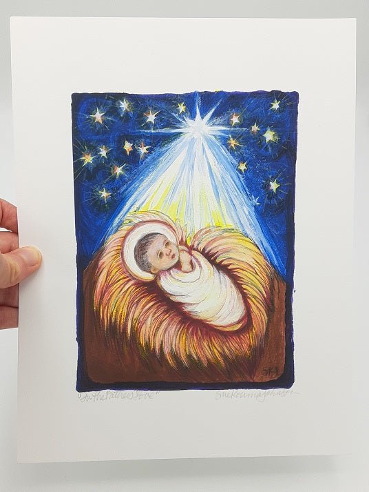 Baby Jesus Art Print - Catholic Art and Jewelry