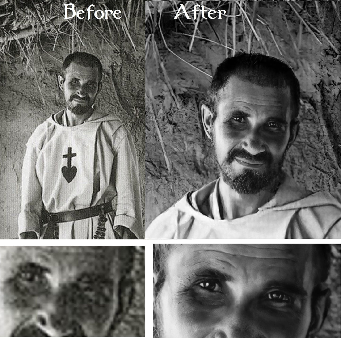 Bl. Charles de Foucauld, c. 1907 – Exclusive Photo Restoration – Catholic Art Print – Archival Quality – Catholic Gift - Catholic Art and Jewelry