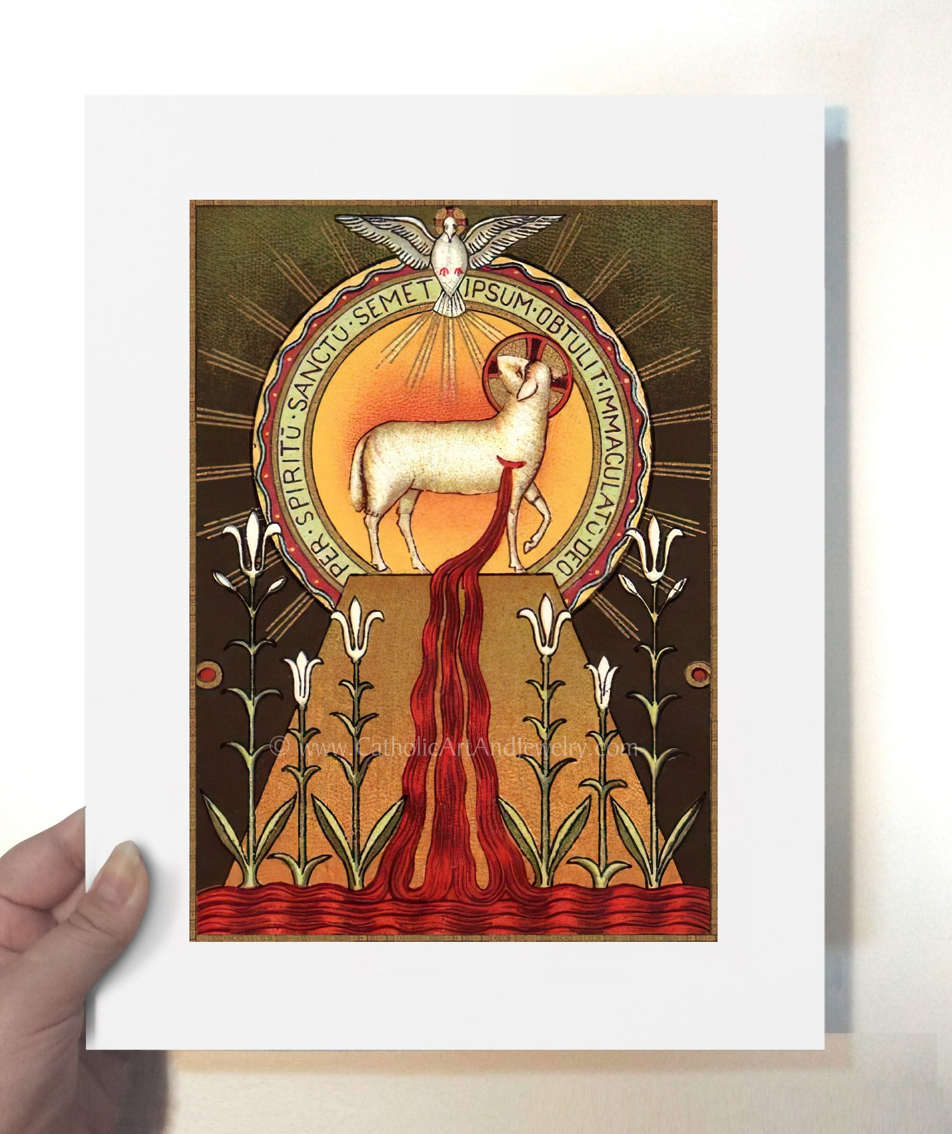 Blood of the Lamb – Benedictine Beuron Art – Catholic Art Print – Archival Quality - Catholic Art and Jewelry