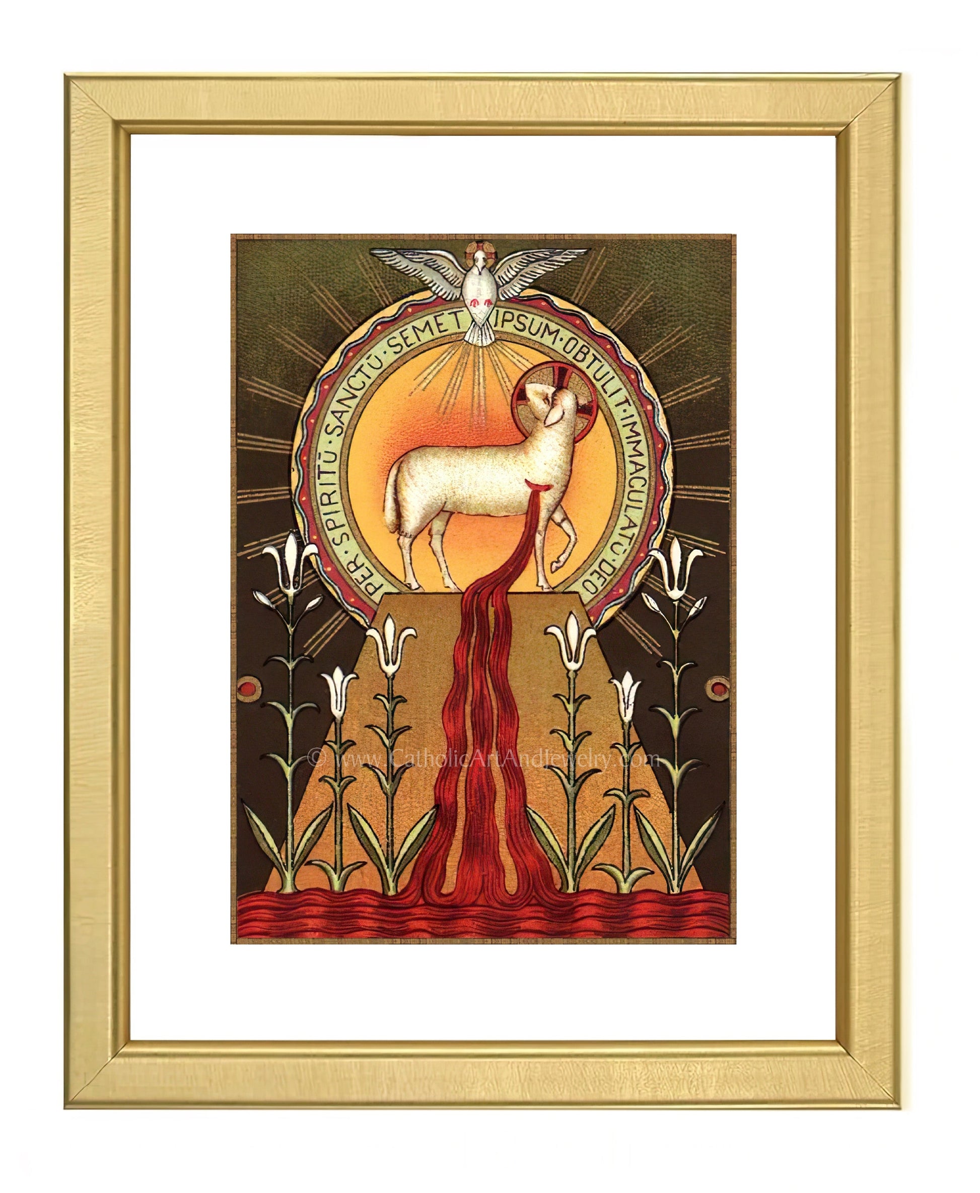 Blood of the Lamb – Benedictine Beuron Art – Catholic Art Print – Archival Quality - Catholic Art and Jewelry