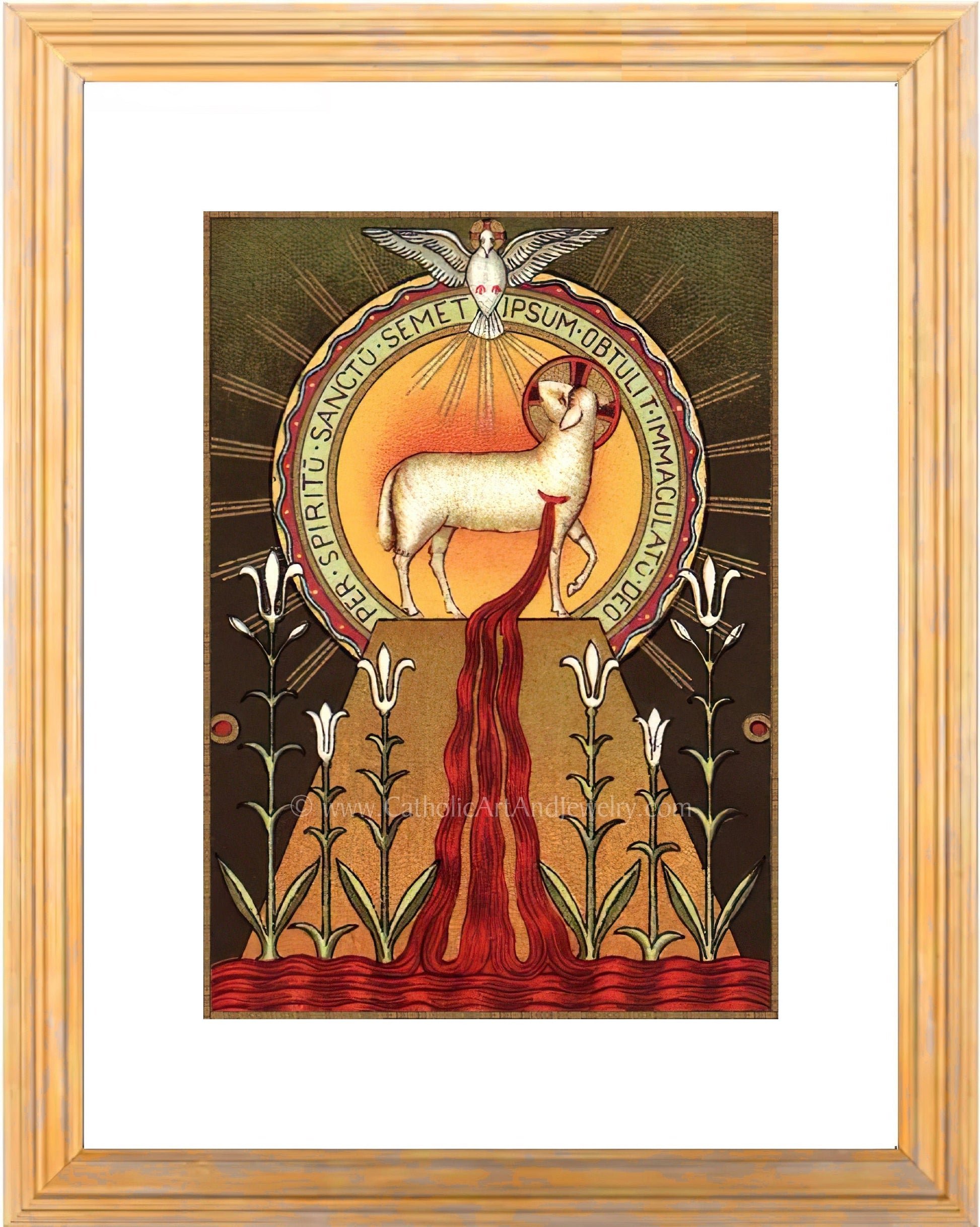 Blood of the Lamb – Benedictine Beuron Art – Catholic Art Print – Archival Quality - Catholic Art and Jewelry