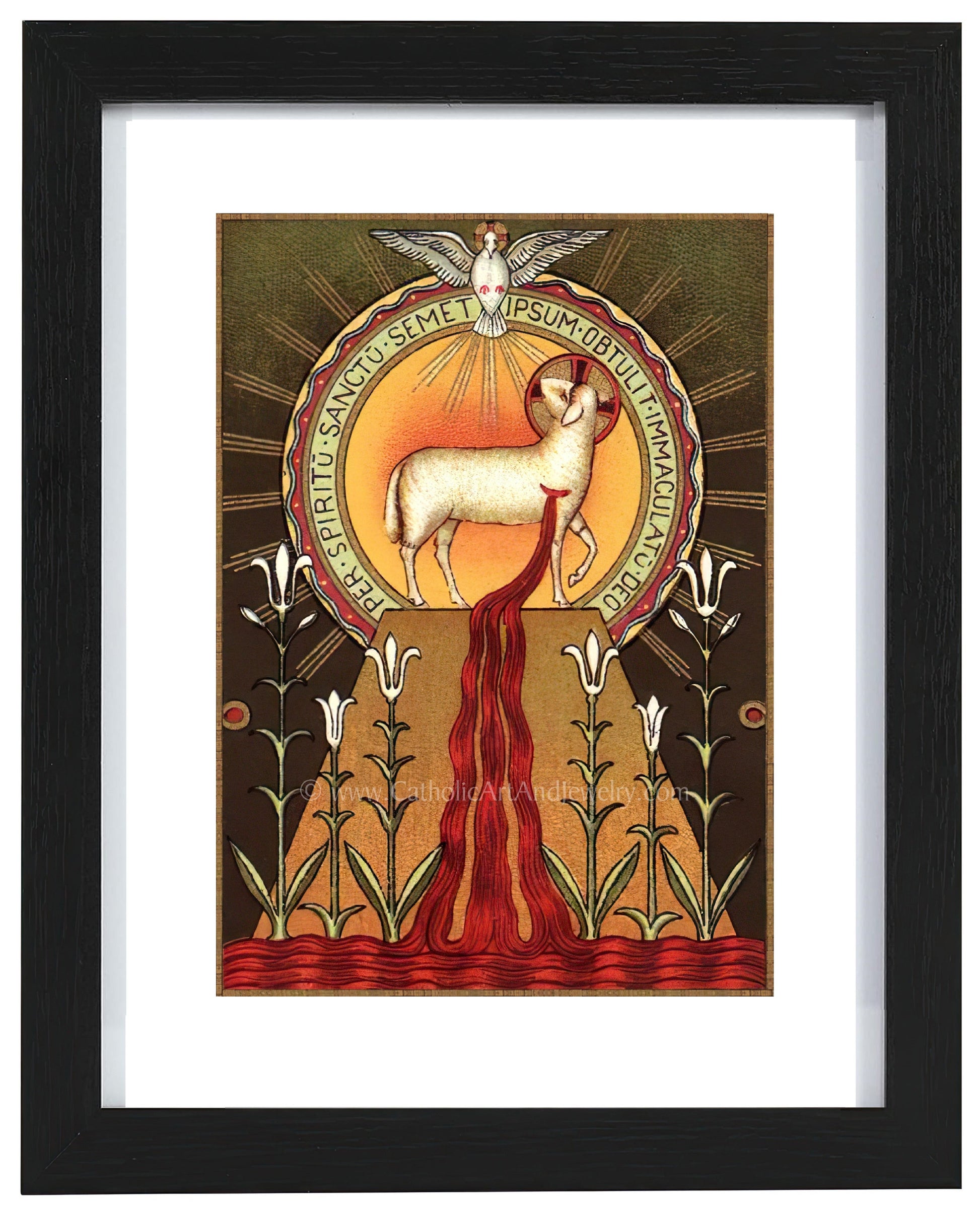 Blood of the Lamb – Benedictine Beuron Art – Catholic Art Print – Archival Quality - Catholic Art and Jewelry