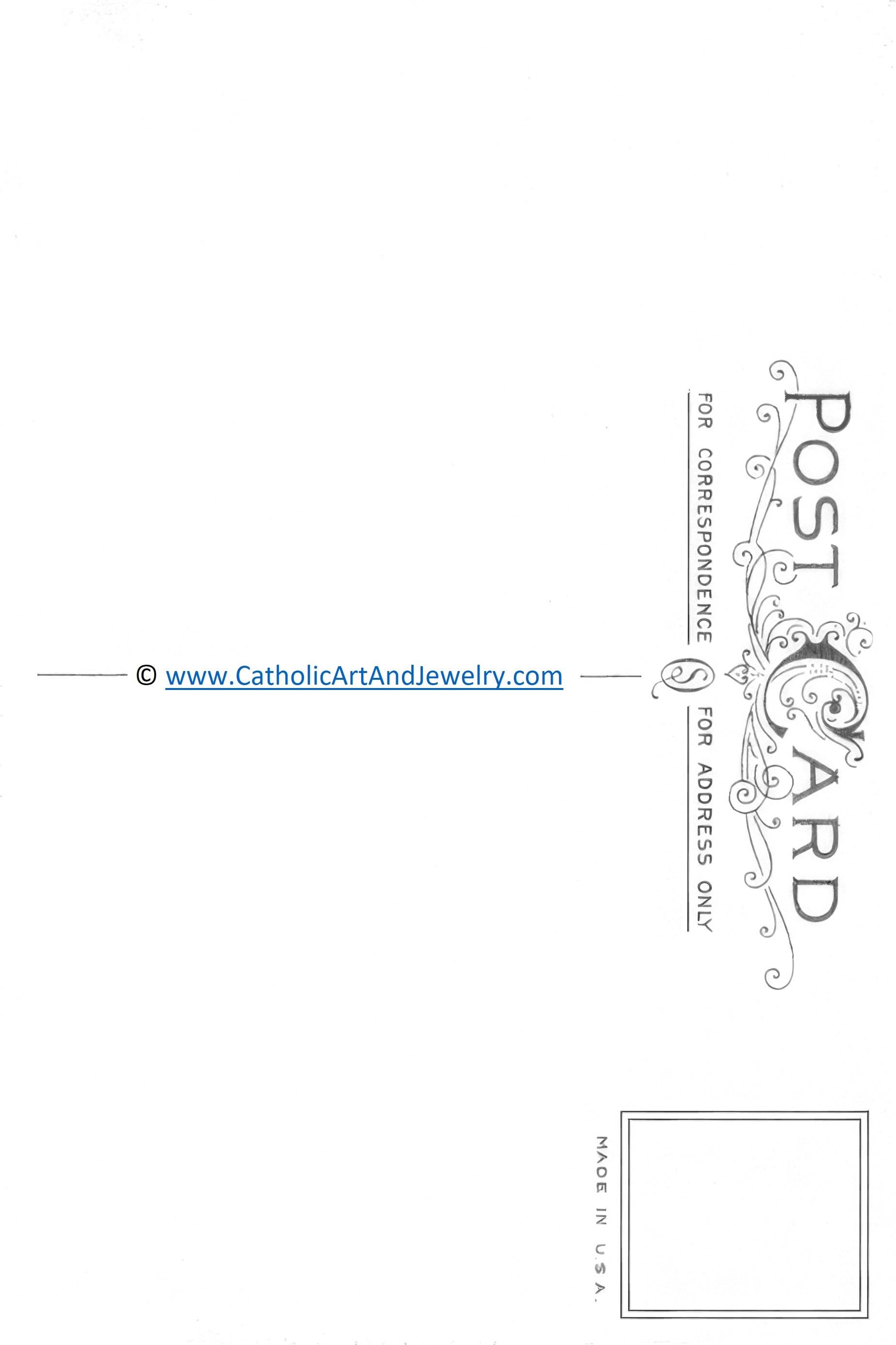 The image is a plain white postcard with a website address and a message about the postcard being for sale only.