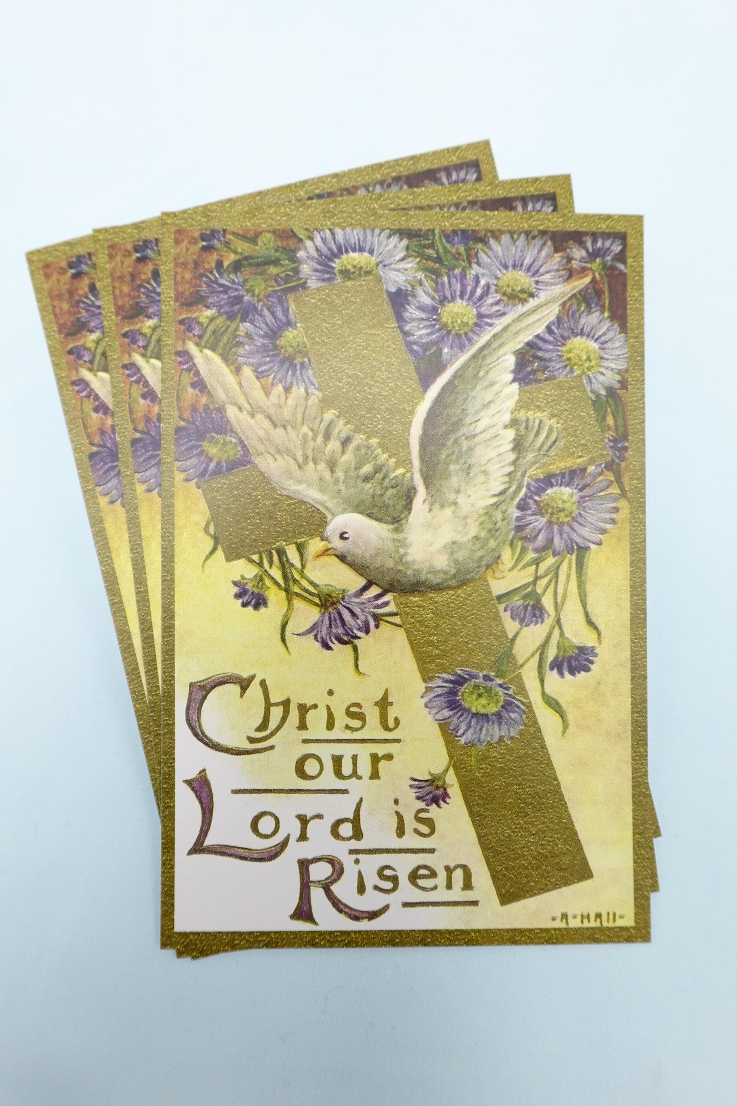 New! Christ our Lord is Risen! 4x6 Postcard – pack of 3, 10, or 100 – based on a Vintage Postcard