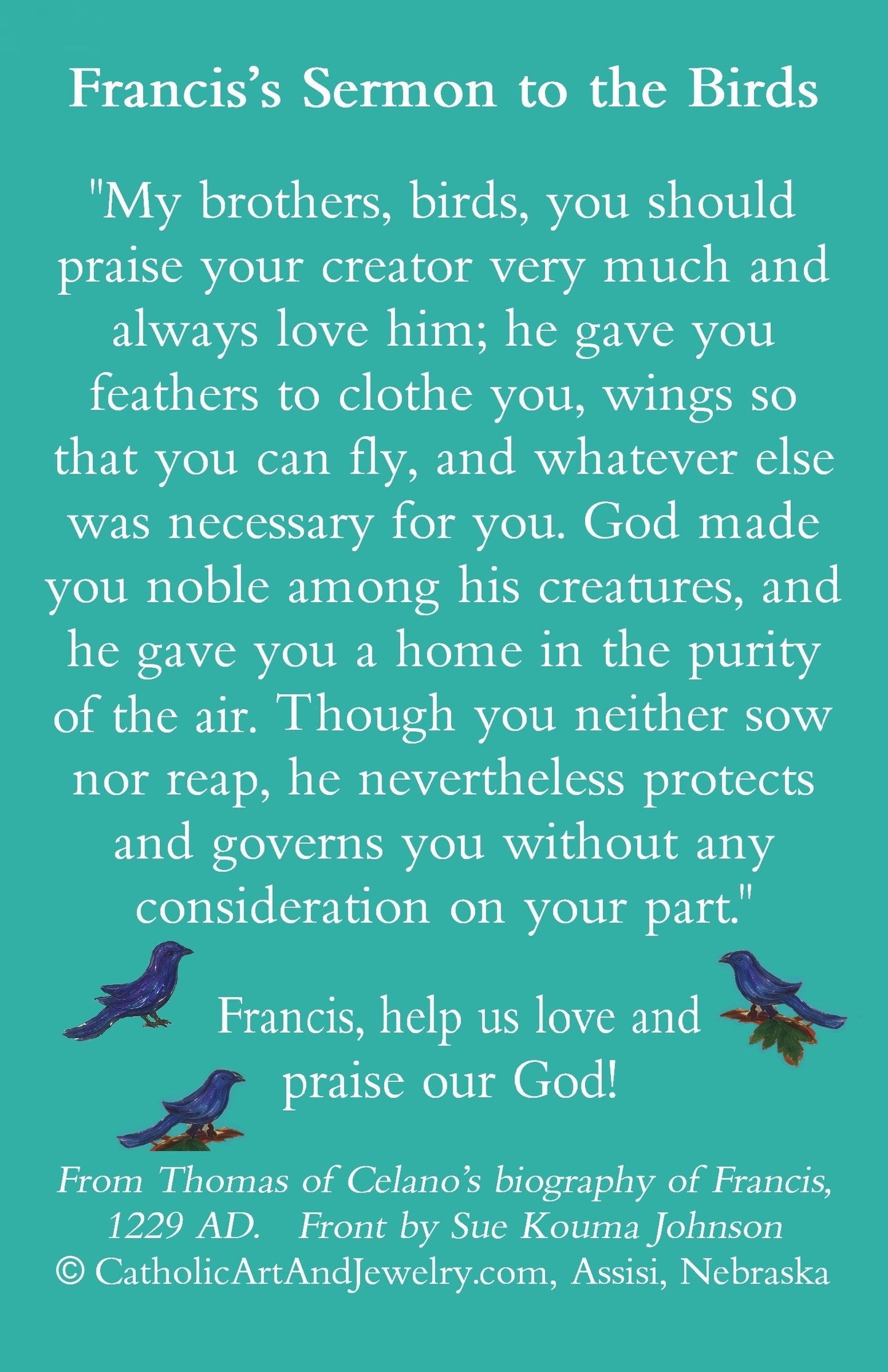 Francis's Sermon to the Birds