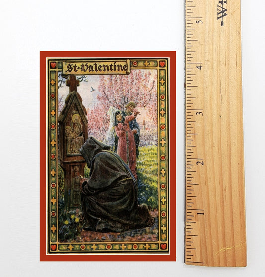 New! Valentine #5 – pack of 10/100/1000 – Restored Vintage Holy Card