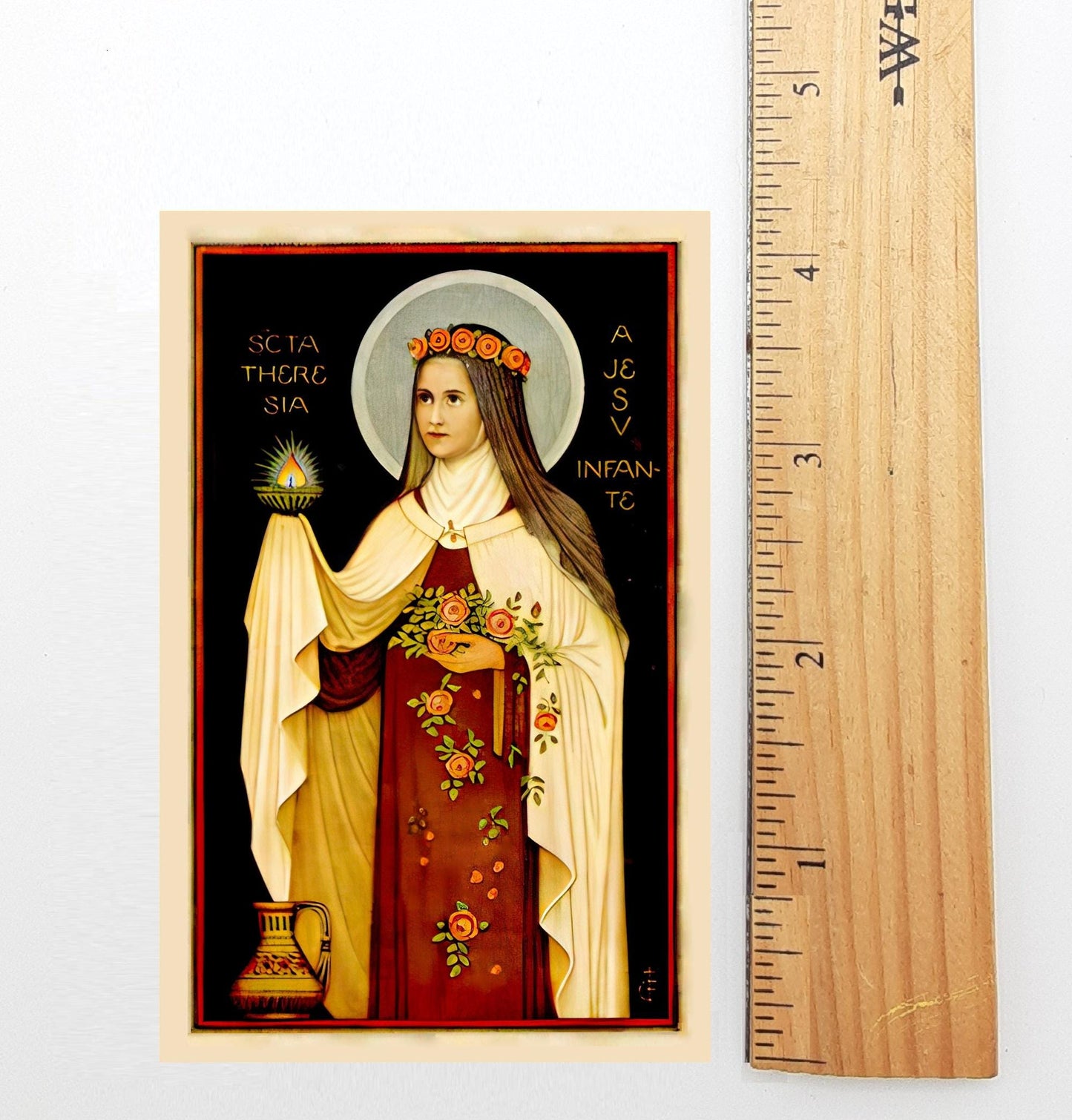 New! St. Therese of Lisieux – Her Own Morning Offering – pack of 10/100/1000 – Vintage Holy Card