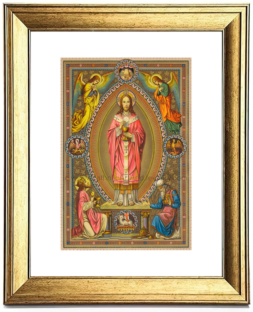 Christ the High Priest by Max Schmalzl, from a Roman Missal – Catholic ...