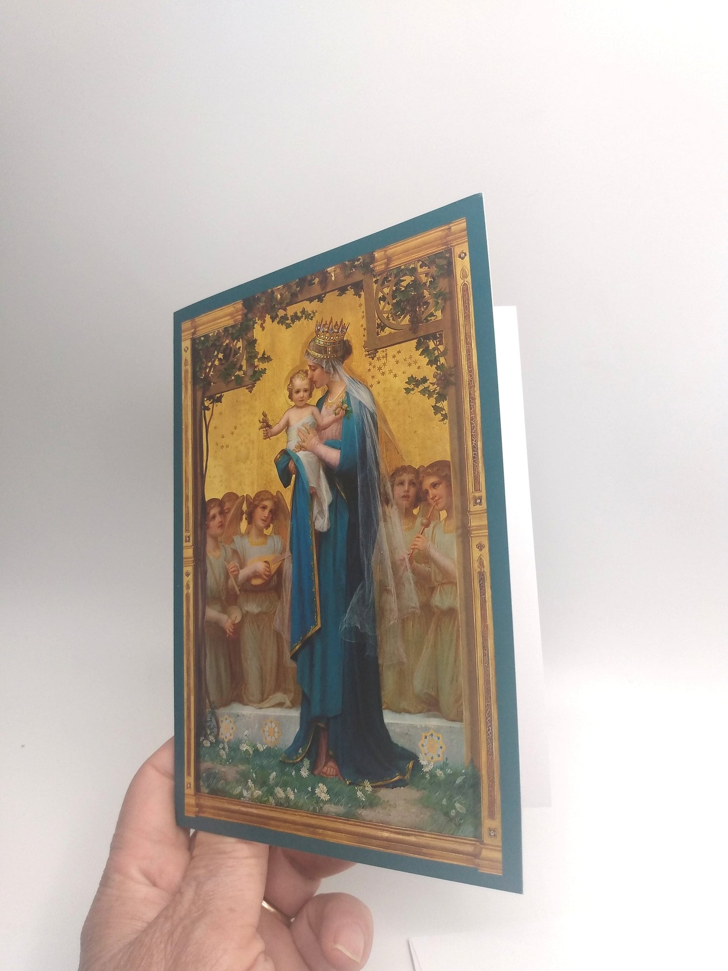New for 2023! Christmas Card / Greeting Card – Madonna and Child – 5x7" – With Envelope – 1 / 10 / 50 / 100 – by Enric Monserdà Vidal