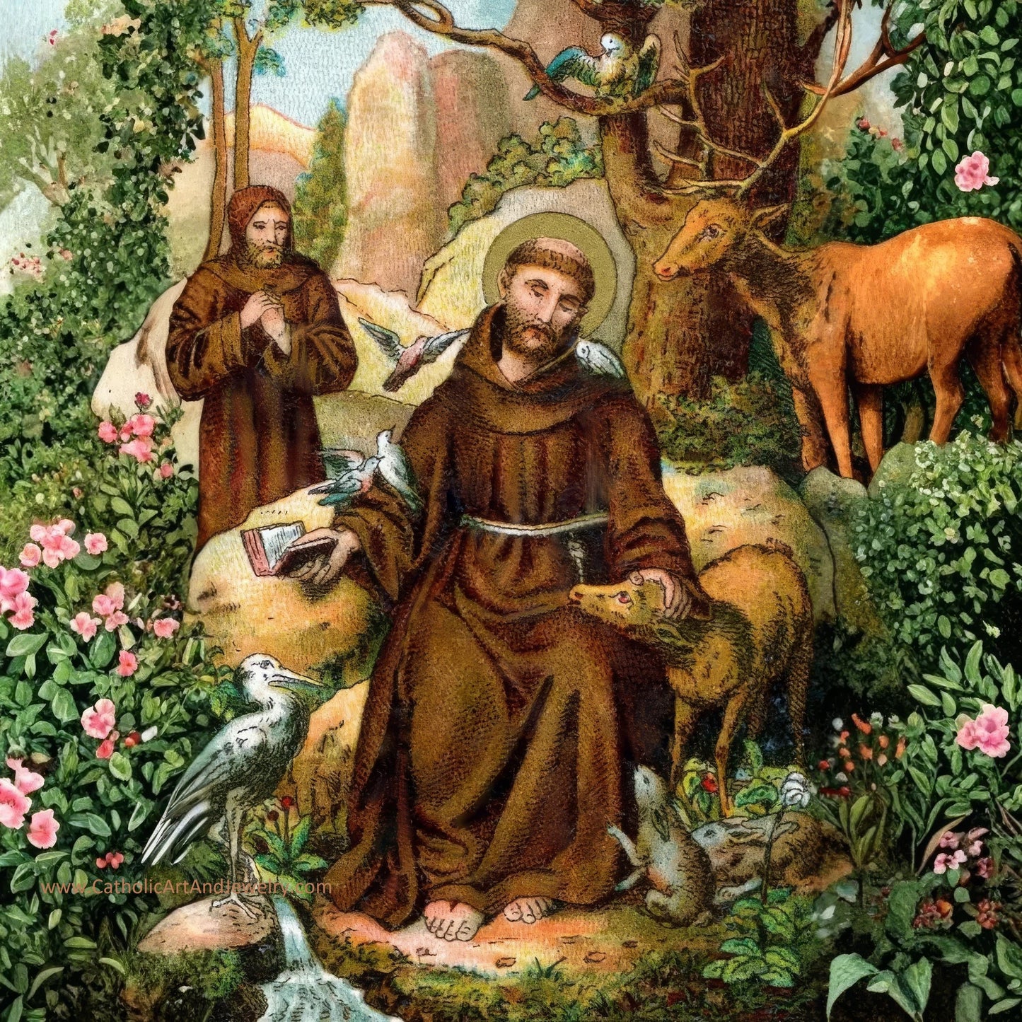 New! St. Francis – Miniature Frame – B. Kuhlen