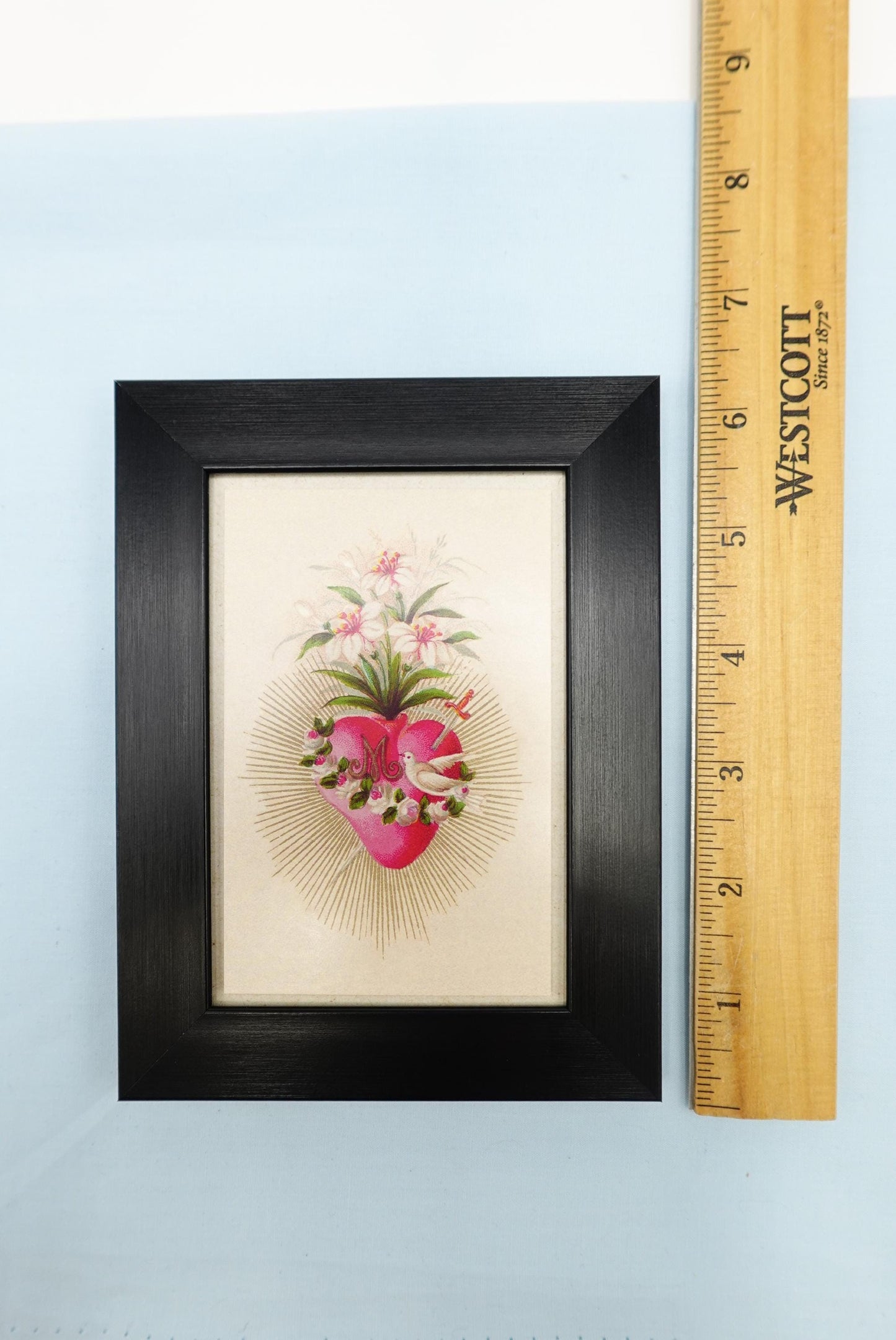 New! Immaculate Heart of Mary – Framed Miniature – Catholic Keepsake