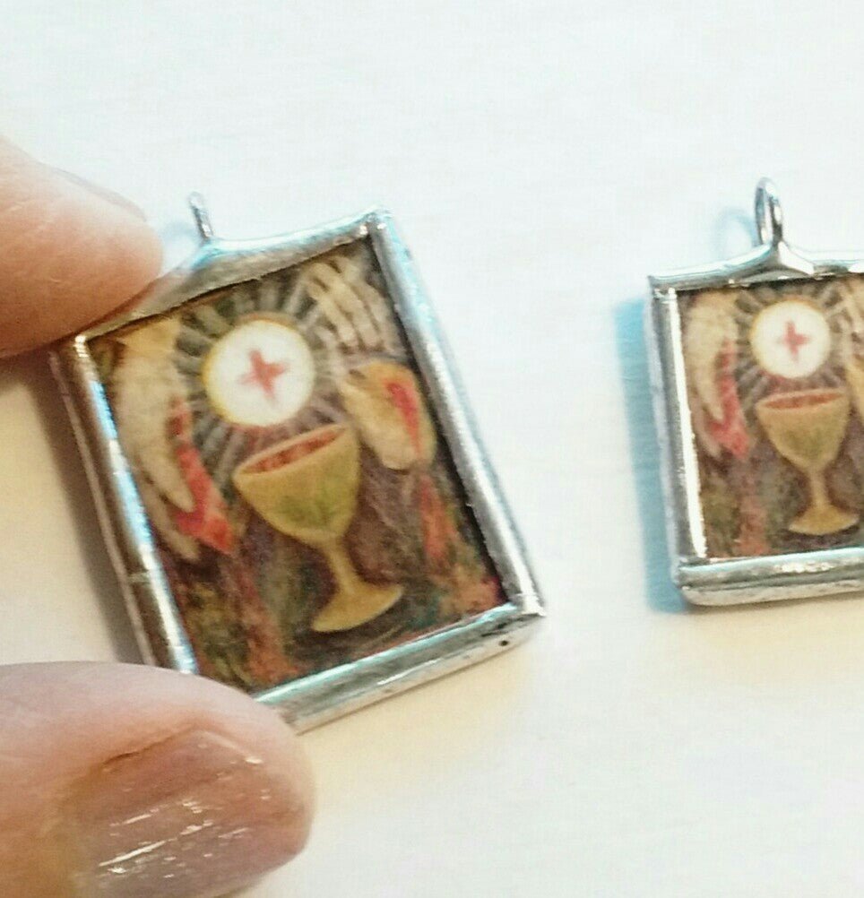 Eucharist Pendant or Medal - Catholic Art and Jewelry