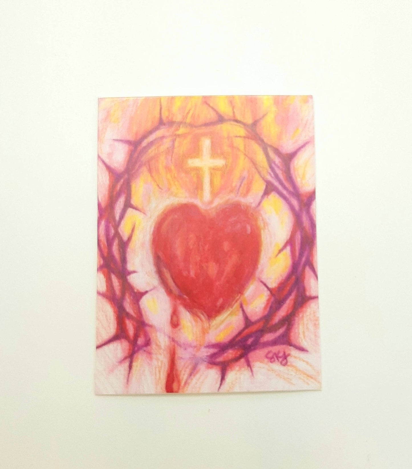 Sacred Heart of Jesus Sticker – High Quality Vinyl – Wash over and over