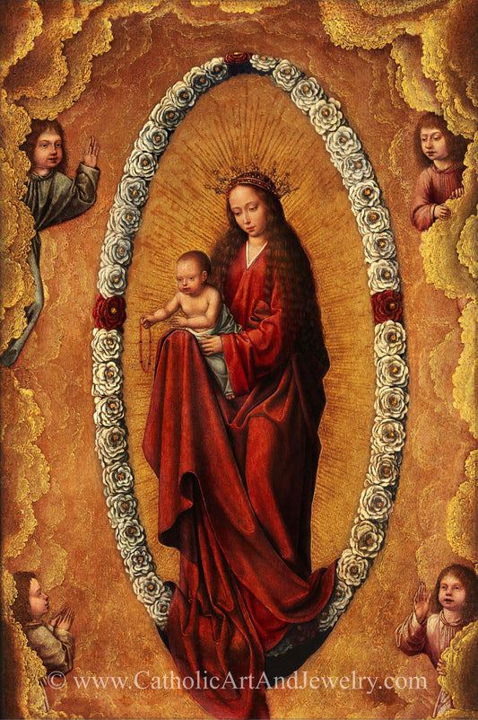 New! Virgin of the Rosary – Quinten Massys – Catholic Art Print – Archival Quality