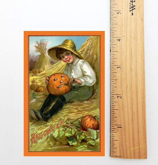 New! Halloween Harvest Holy Card! – Prayer Card – All Hallows' Eve  – pack of 10/100/1000