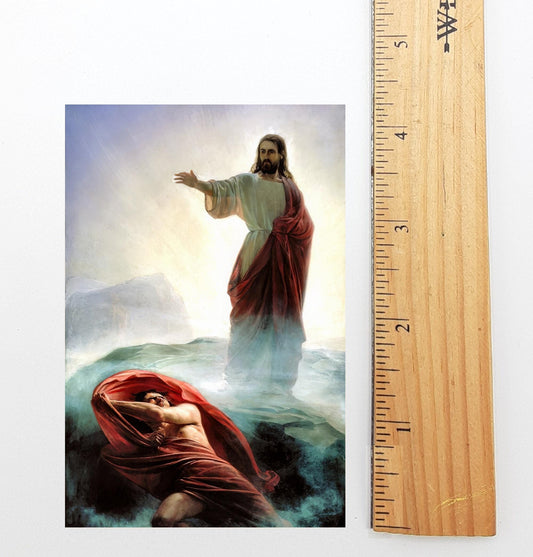 New! Jesus Casts Out Satan – Prayer Against Evil Spirits – Halloween Holy Card – pack of 10/100/1000