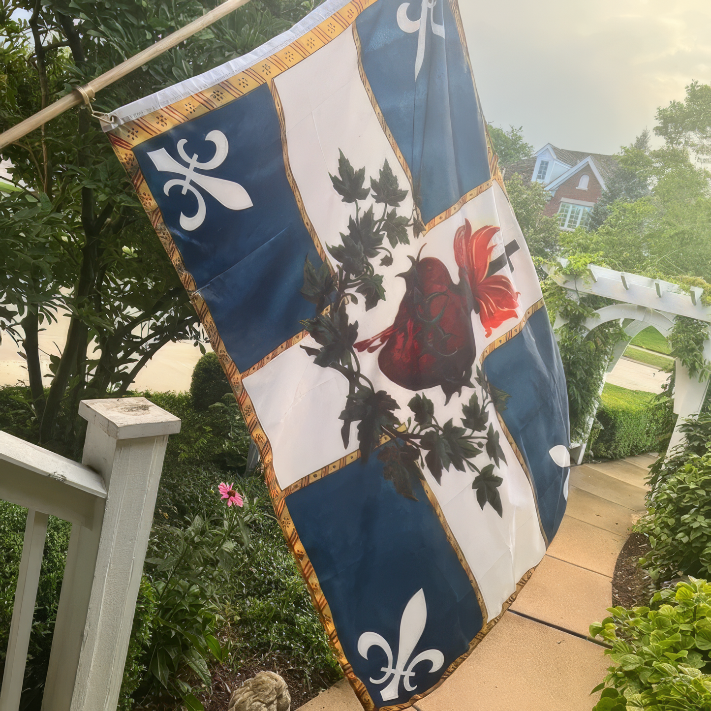 New Sizes! Flag of the Sacred Heart – Indoor/outdoor Flag – Polyester – 6 Sizes