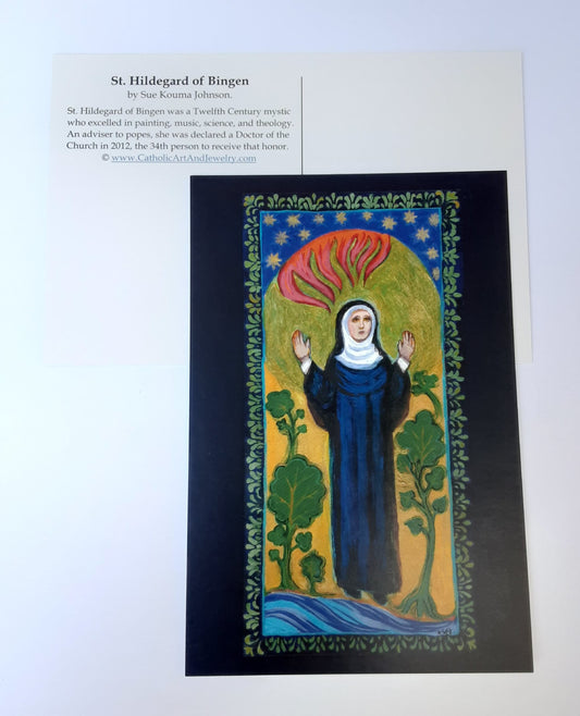Hildegard von Bingen 3 or 10 Postcards