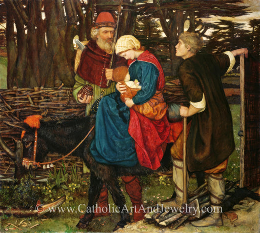 New! The Flight into Egypt – John Roddam Spencer Stanhope – Beautiful Catholic Artwork – Archival Quality