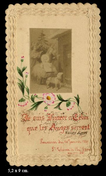 Christmas Holy Cards #3 – A St. Therese Favorite – Restored Holy Card from France – pack of 10/100/1000