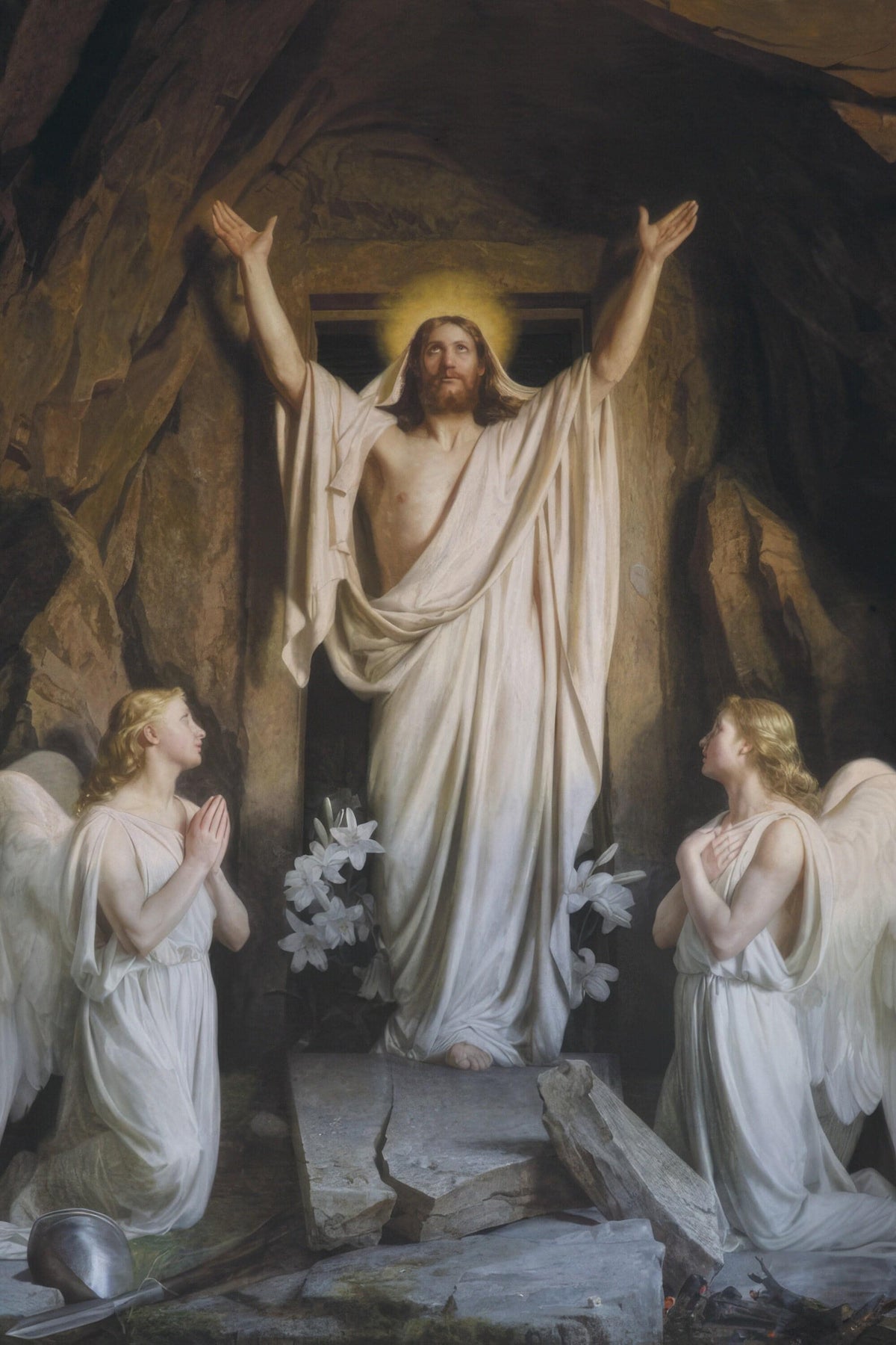 The Resurrection Easter by Carl Bloch - Postcards 4x6 – pack of 3, 10, 100 #033