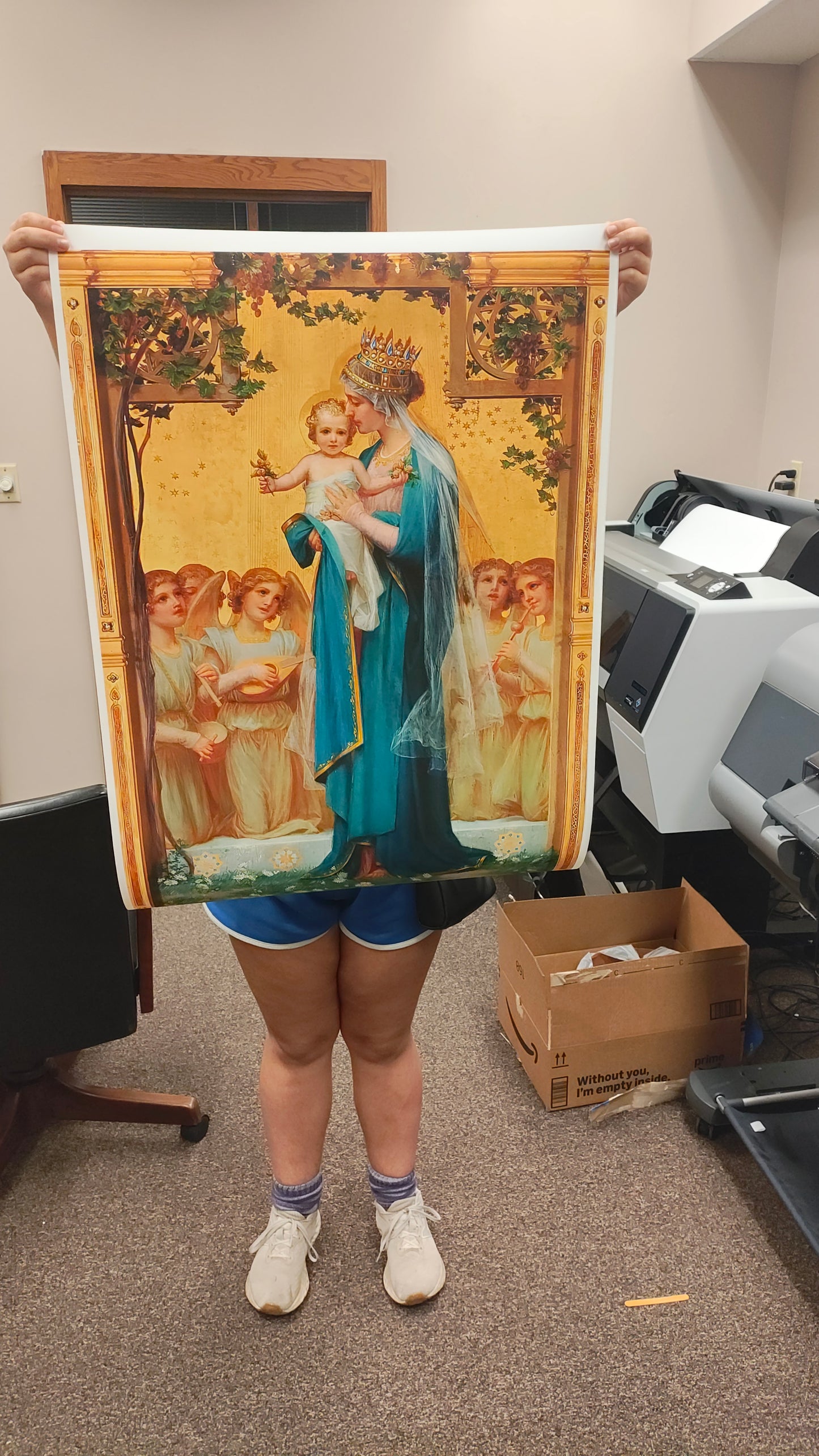 Madonna and Child Print by Enrique M. Vidal
