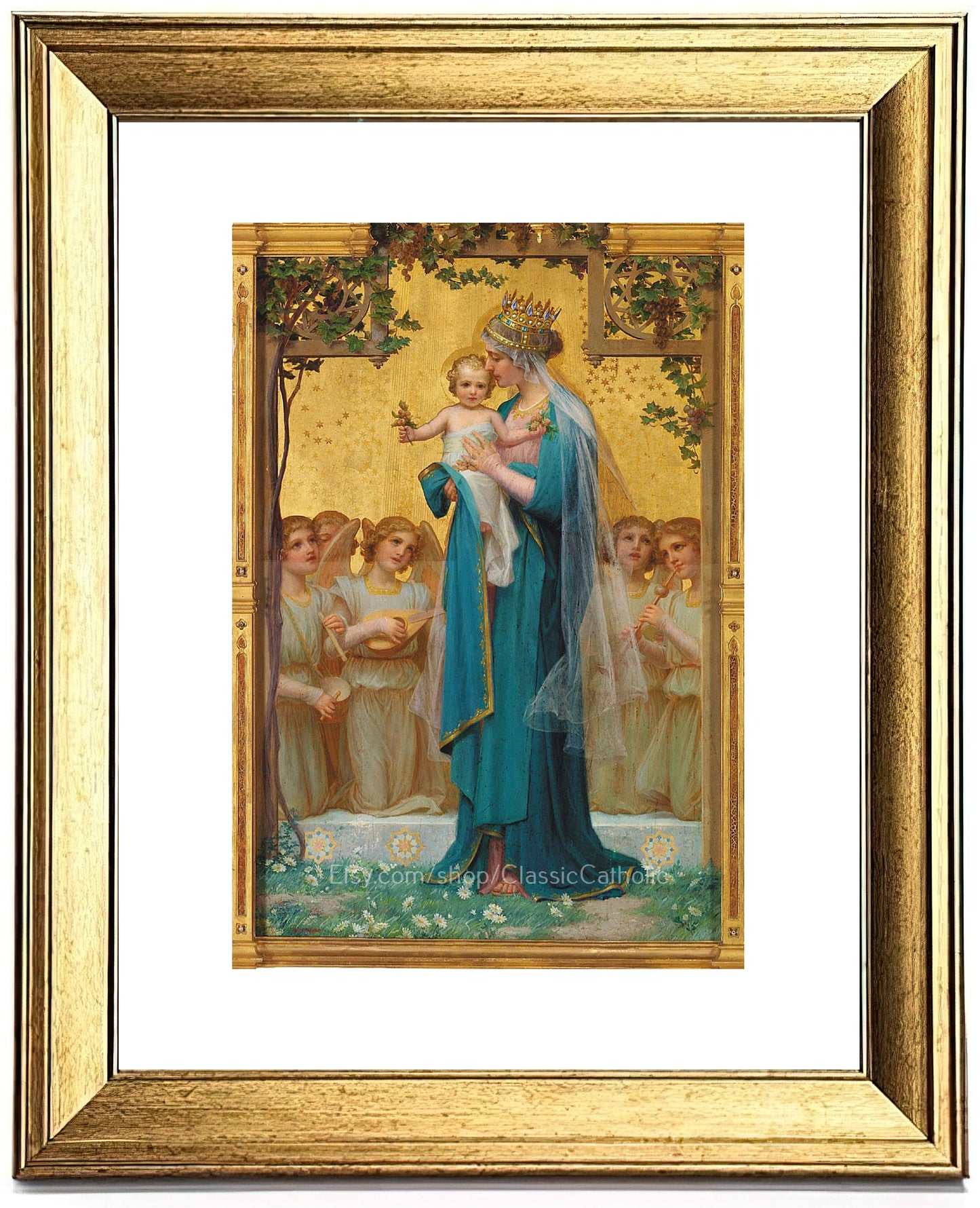 Madonna and Child Print by Enrique M. Vidal