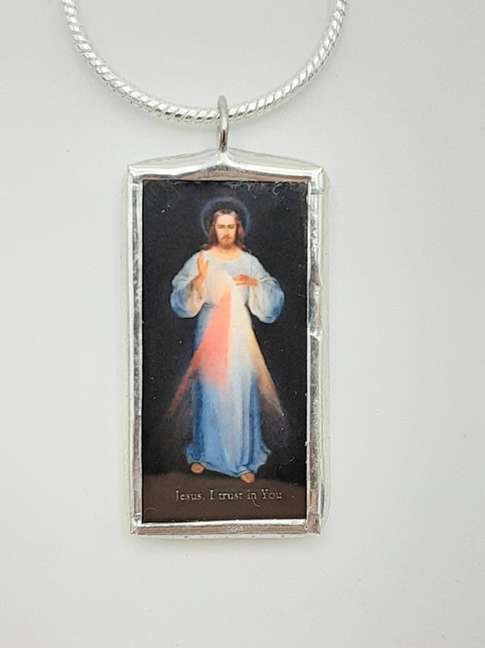 Divine Mercy Catholic Soldered Medal - St Faustina - Confirmation Gift - Easter Gift