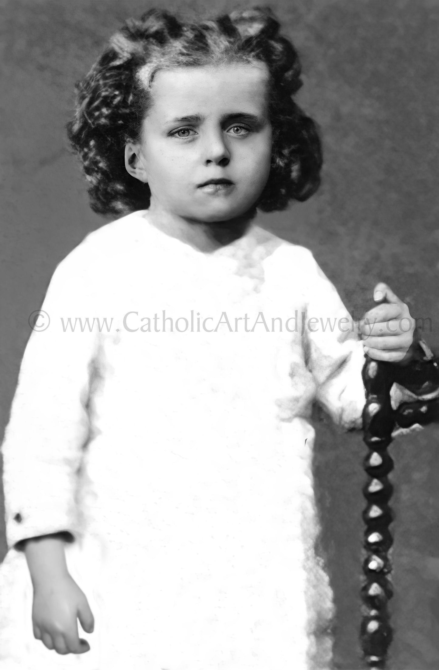 St Therese–L'enfant Age 3 – Exclusive Photo Restoration!