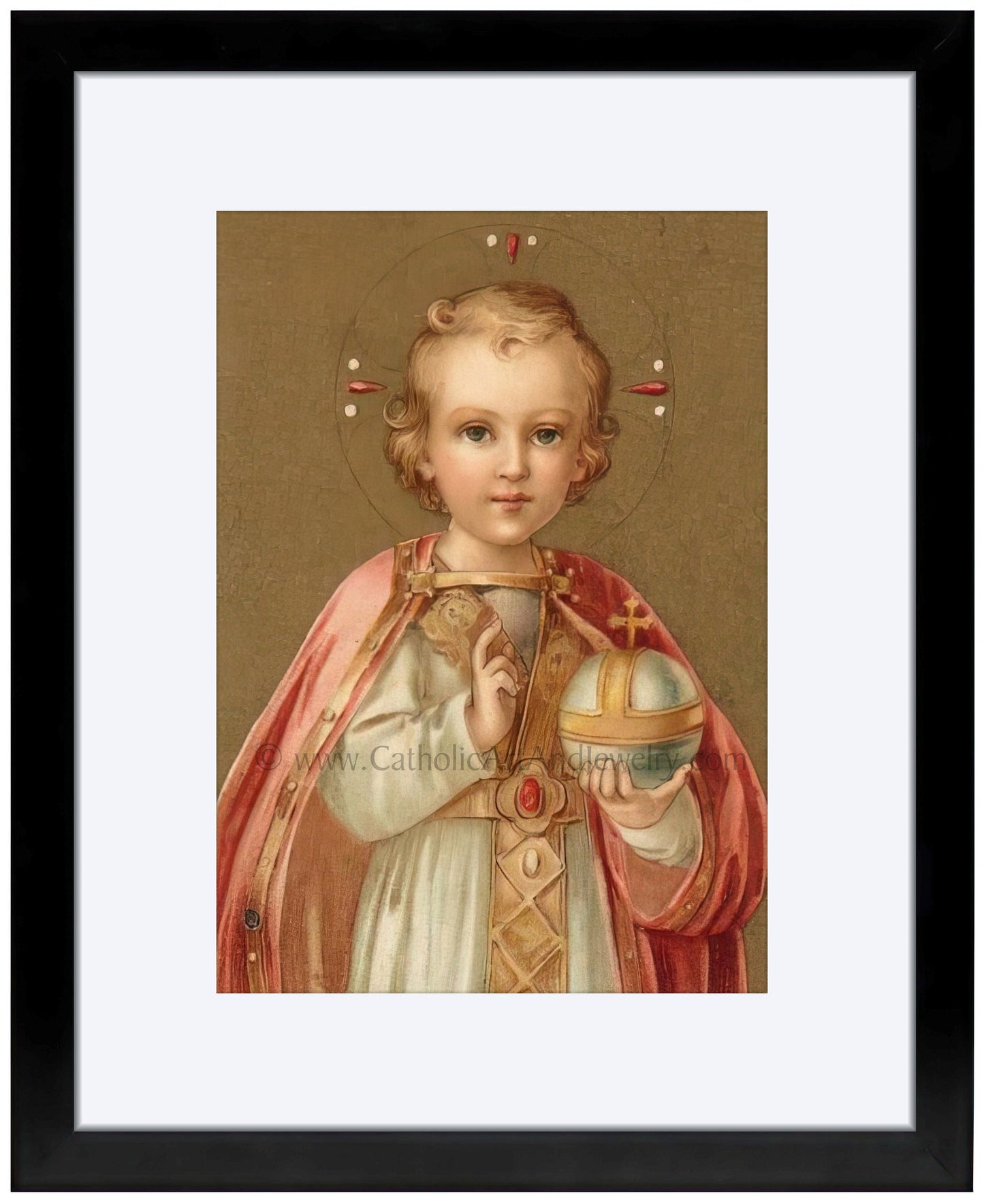 Infant of Prague – based on a Vintage Holy Card – Catholic Art Print