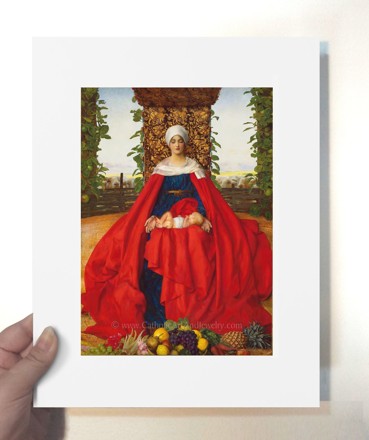 Our Lady of the Fruits of the Earth – Frank Cadogan Cowper – Beautiful Catholic Art Print