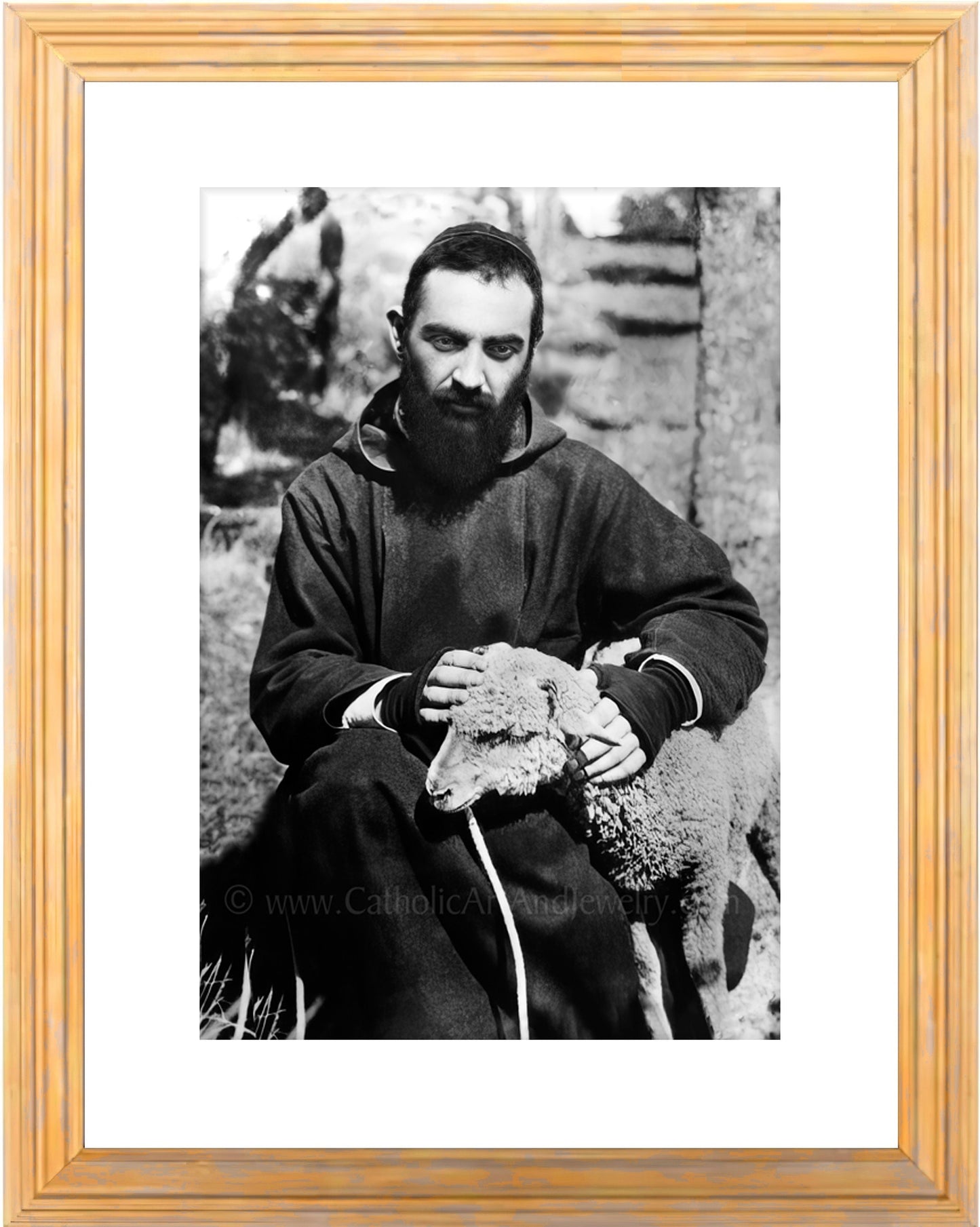 St. Padre Pio – Exclusive Photo Restoration – 3 sizes – Catholic Art Print – Archival Quality