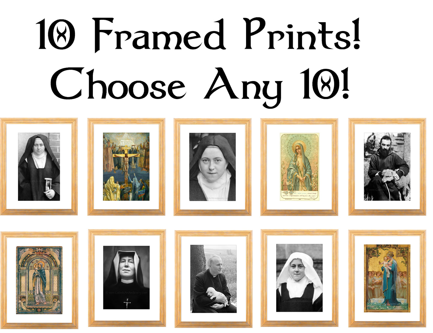 10 Gold Framed Prints! You Pick the 10!