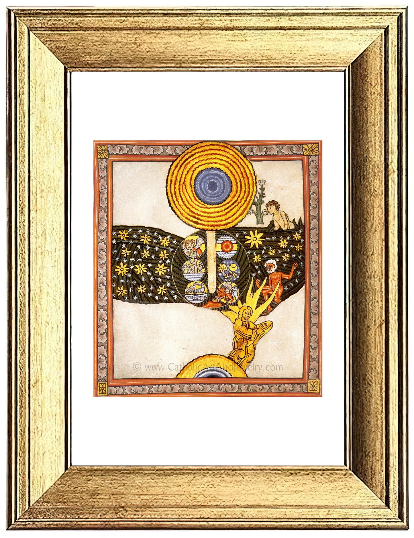 Hildegard of Bingen's Art: The Redeemer – 3 sizes – circa 1150 A.D. – Medieval Catholic Art Print – Archival Quality