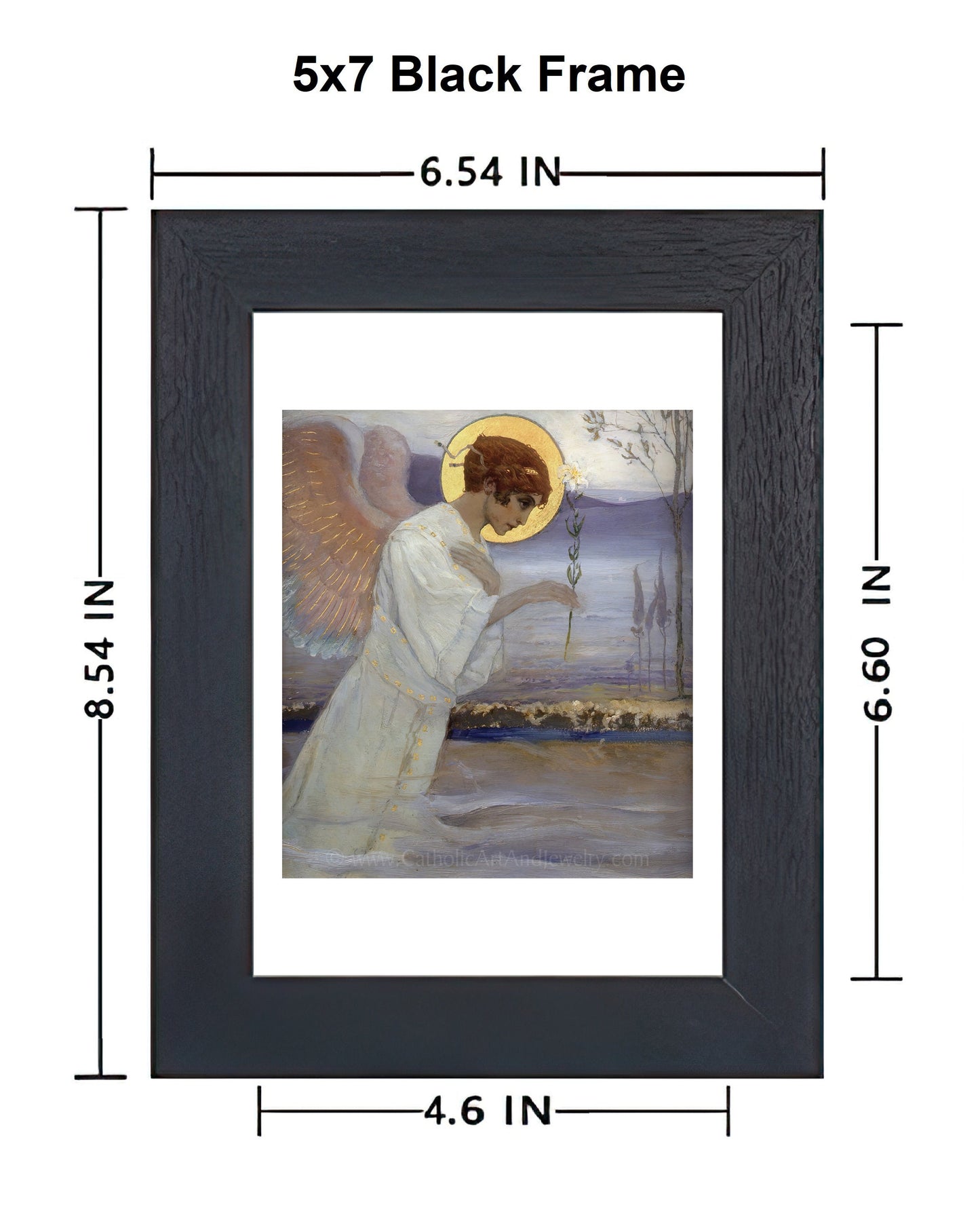 The Annunciation: The Angel Gabriel by Mikhail Nesterov – 3 sizes – Vintage Catholic Art Print – Archival Quality