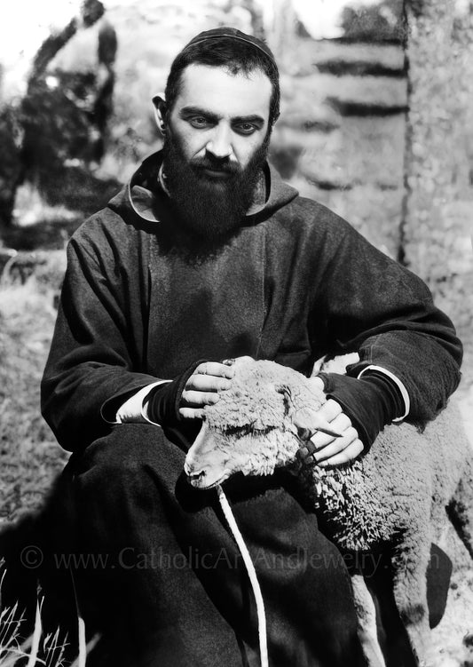 St. Padre Pio – Exclusive Photo Restoration – 3 sizes – Catholic Art Print – Archival Quality