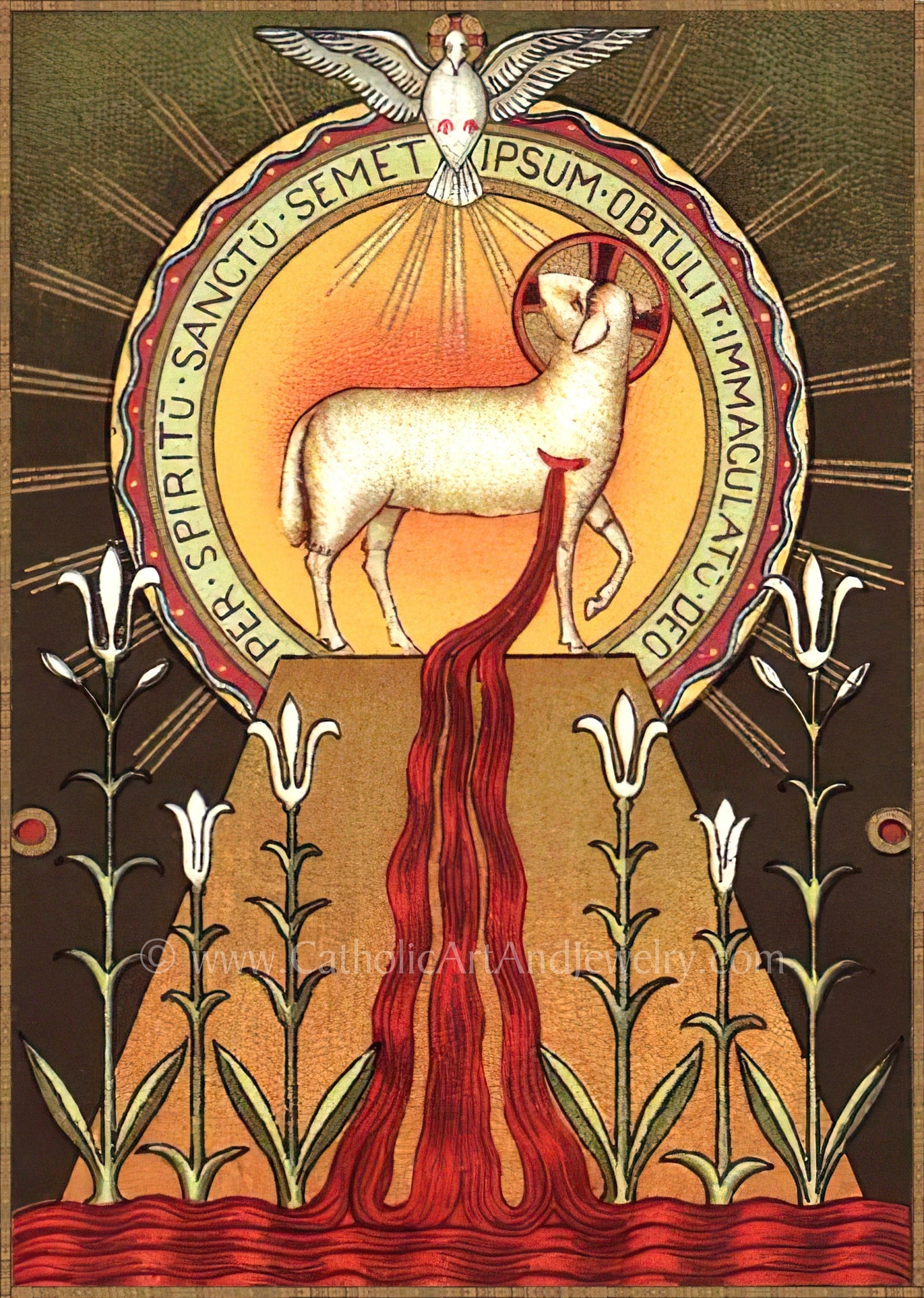 Blood of the Lamb –New! 3 Sizes – Benedictine Beuron Art – Catholic Art Print – Archival Quality
