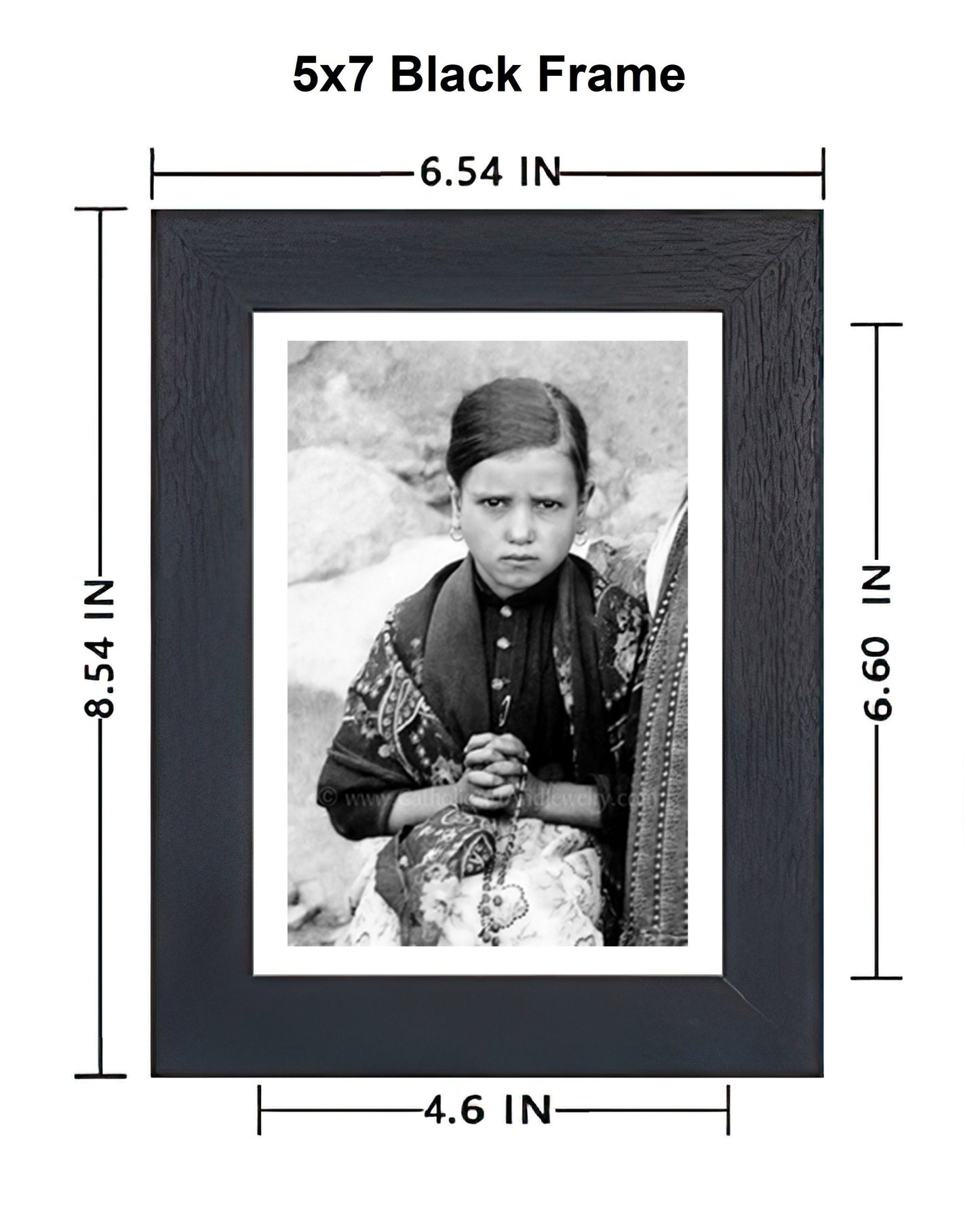 Exclusive! St. Jacinta of Fatima - AI Restored Photo! - 3 sizes - Vintage Catholic Art