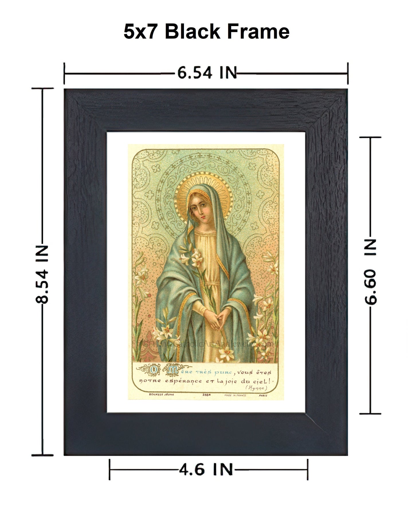 Our Lady of the Lilies – Based on a Vintage French Holy Card